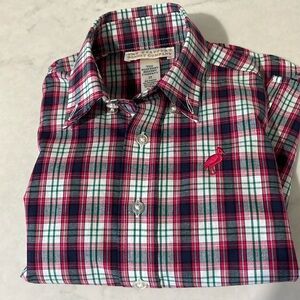 NWOT Beaufort Bonnet Red and Green Plaid Shirt